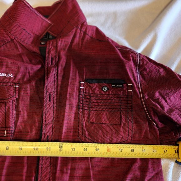 Noize dark red button-down t-shirt - XL - Picture 6 of 6